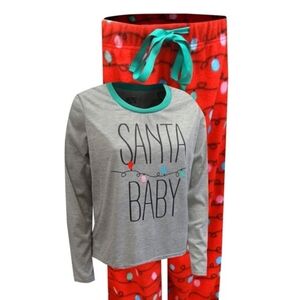 🎯🎯SALE🎯🎯NWT Santa Baby Christmas Pajamas Set Sz Large
